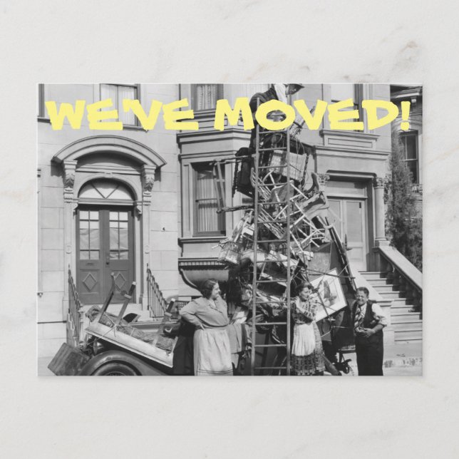 We've Moved Change Of Address Postcard (Front)