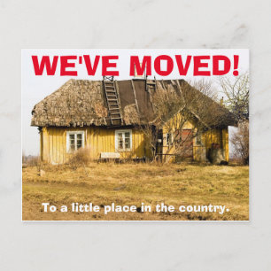 We've Moved Change Of Address Postcard