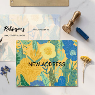  We've moved, chic, change of address announcement Postcard