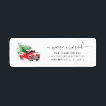 We've Moved Christmas Holiday Return Address<br><div class="desc">We've Moved Christmas Holiday Return Address label</div>
