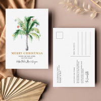 We've Moved Christmas Holidays Palm Tree Moving