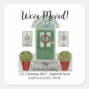 We've Moved! Christmas home Envelope seal