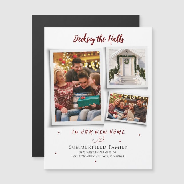 We've Moved Christmas Photos Moving Announcement (Front/Back)