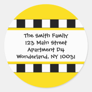 We've Moved Cityscape Address Label