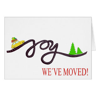 We've Moved  Classic Christmas Car
