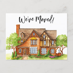 Weve Moved Cottage Moving Faire-part Carte postale