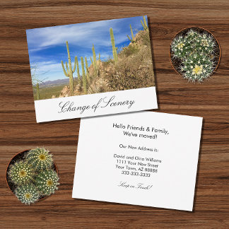 We've Moved Desert Southwest Elegant Moving Announcement