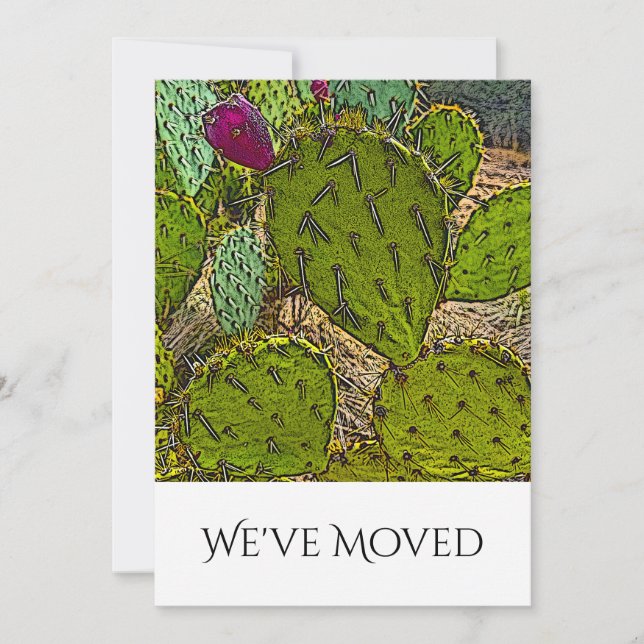 We've Moved Desert Southwest New Home Moving   Announcement (Front)