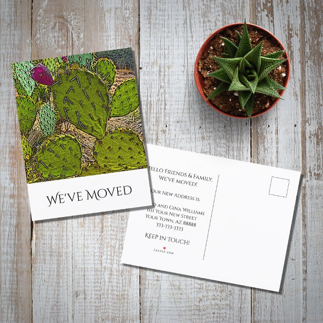 We've Moved Desert Southwest New Home Moving   Announcement Postcard (Creator Uploaded)