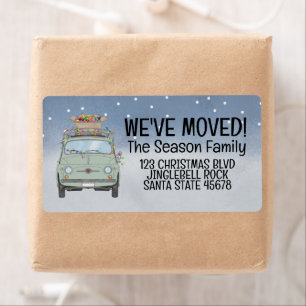 We've Moved Fiat 500 Christmas String Lights