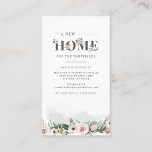 We've Moved Floral New Address Moving Announcement