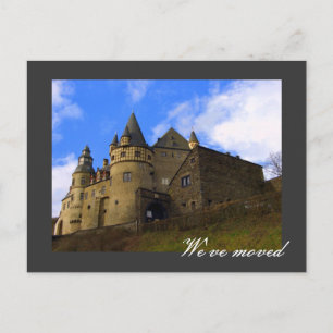 We've moved - fully customizable! announcement postcard