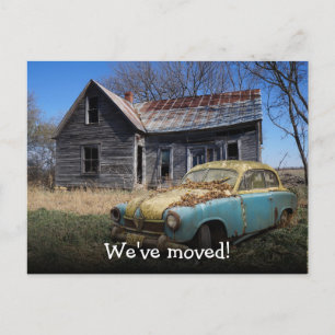 We've Moved Funny Announcement Postcard