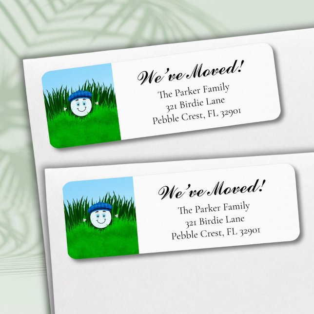 We've Moved Funny Golf Ball in Rough Personalized (Creator Uploaded)