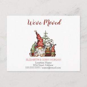 We've Moved, Gnomes Family Announcement Postcard