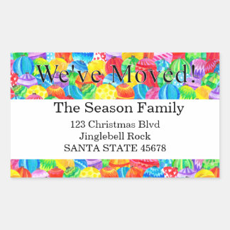 We've Moved  handpainted watercolor sticker