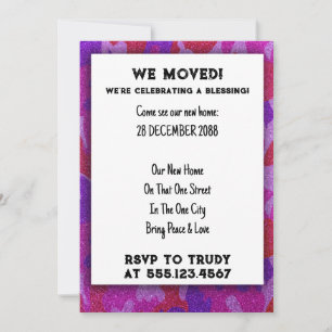 We've Moved Home Blessing New House Warming Party  Invitation