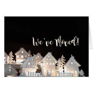We've Moved Illuminated Christmas Houses
