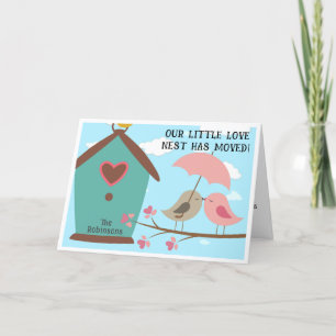 We've Moved   Love Nest   Announcement Card