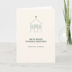 We've Moved Modern New Address Christmas Card