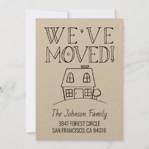 We've Moved Moving Announcement Card