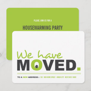 We've Moved Moving Announcement Housewarming Party