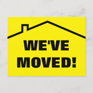 We've moved moving postcards for new address