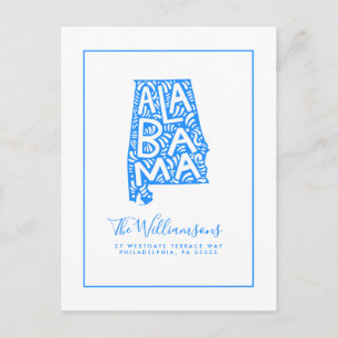 We've Moved New Address Alabama Postcard