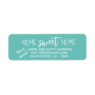 We've Moved New Address Announcement Home Sweet