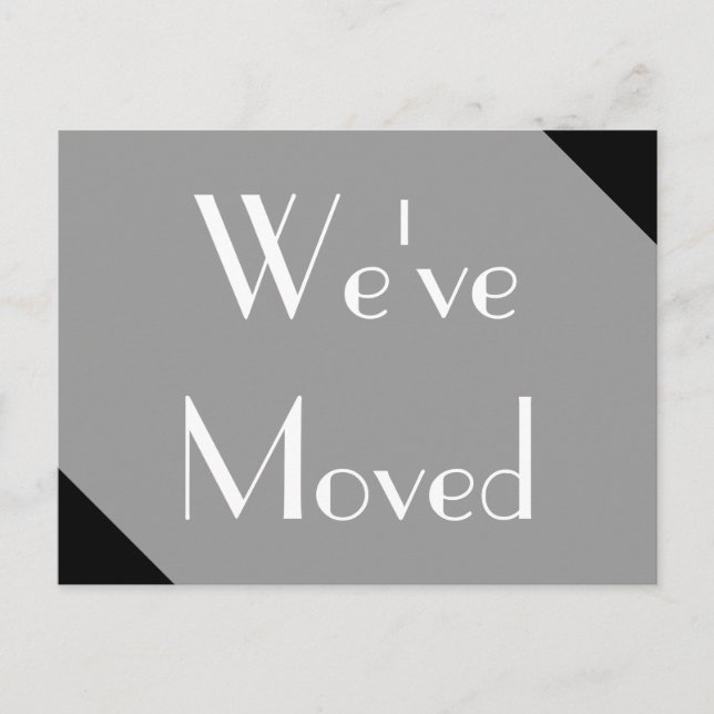 We've Moved New Address Announcement Postcard (Front)