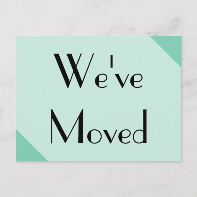 We've Moved New Address Announcement Postcard (Front)