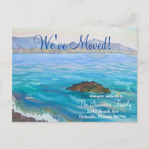 We've Moved New Address Announcement Seascape Postcard