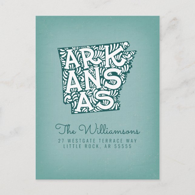 We've Moved | New Address | Arkansas Postcard (Front)