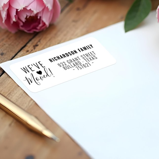 We've Moved New Address Change Announcement Label (We've Moved New Address Change Announcement Label)