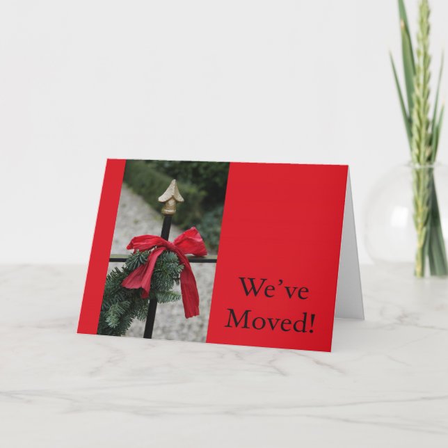 We've Moved - New Address Christmas Card (Front)