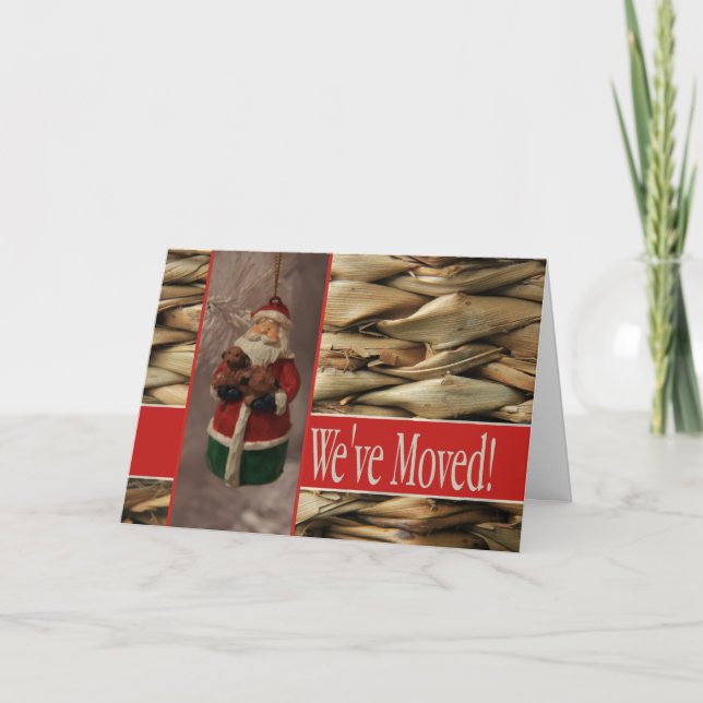 We've Moved - New Address Christmas Card (Front)