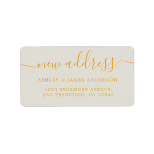 We've Moved New Address label