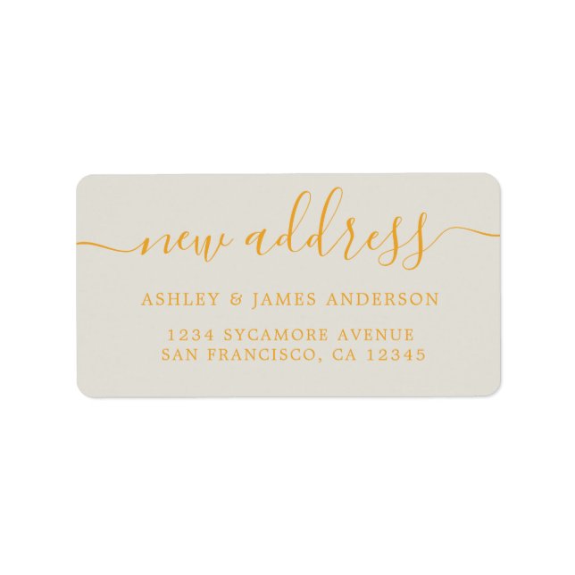 We've Moved New Address label (Front)