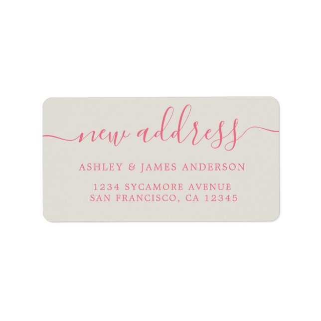 We've Moved New Address label (Front)