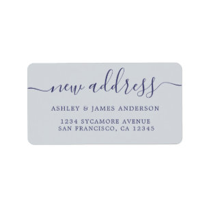 We've Moved New Address label