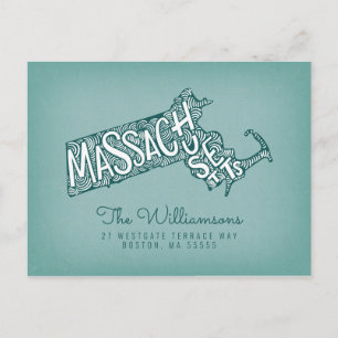 We've Moved   New Address   Massachusetts Postcard