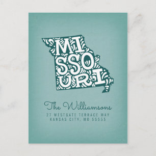 We've Moved   New Address   Missouri Postcard