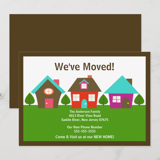 We've Moved New Address Moving Announcement (Front/Back)