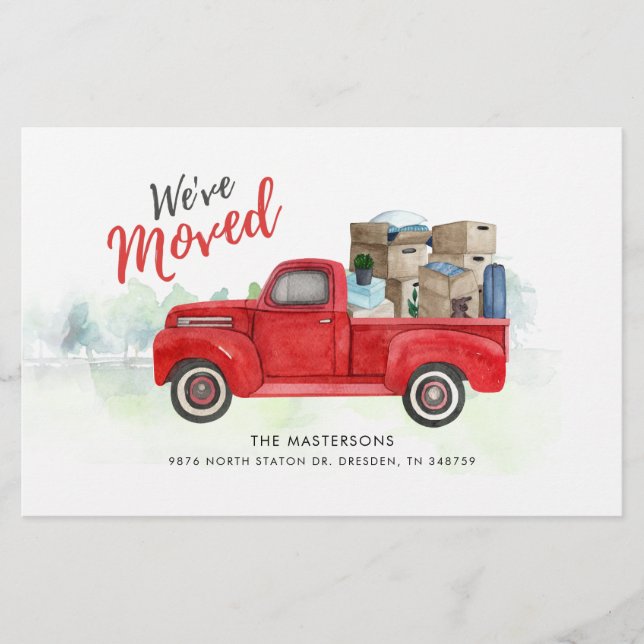Weve Moved New Address Moving Announcement (Front)