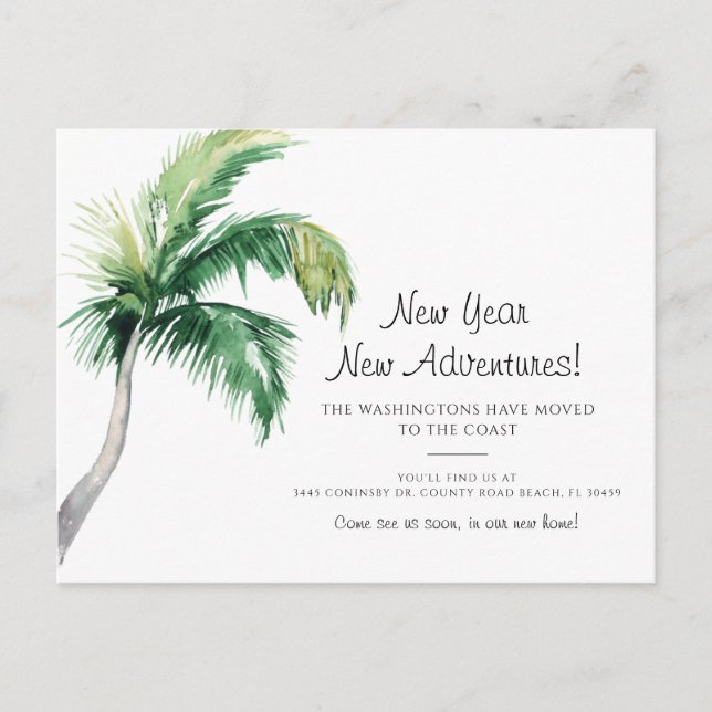 We've Moved New Address Moving Announcement Postcard (Front)