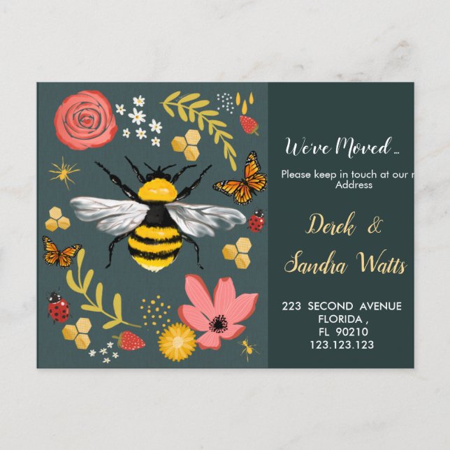 We've moved New address nature Announcement Postcard (Front)