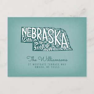 We've Moved New Address Nebraska Postcard