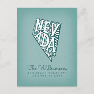 We've Moved   New Address   Nevada Postcard