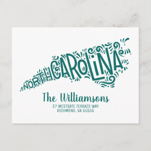 We've Moved   New Address   North Carolina Postcar Postcard