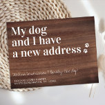 We've Moved New Address Pet Dog Moving Postcard<br><div class="desc">My Dog And I Have A New Address! Let your best friend announce your move with this cute and funny dog moving announcement card. Personalize names with the dog, and your new address. This dog new address announcement card is a must for all dog moms, dog dads, & dog lovers!...</div>